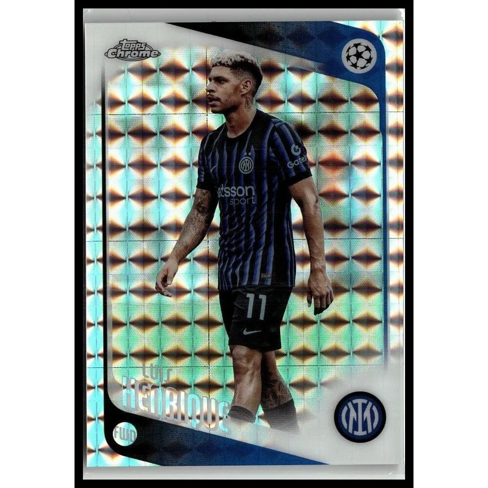 2025-26 Topps Chrome UEFA Luis Henrique #131 Inter Milan X-Fractor